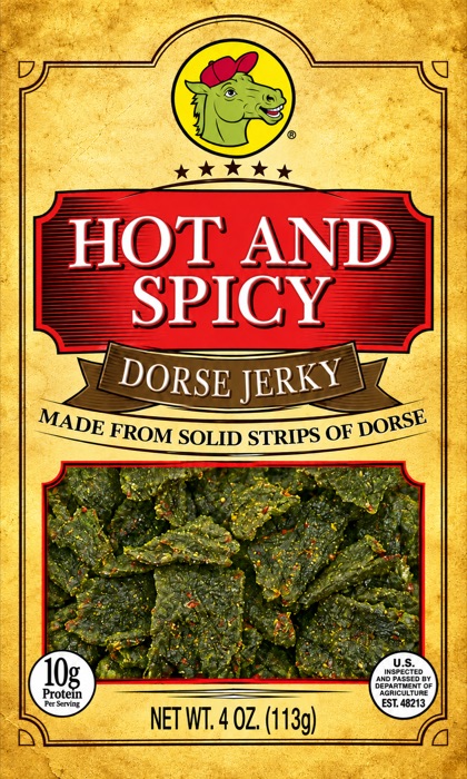 Hot and Spicy Dorse Jerky package